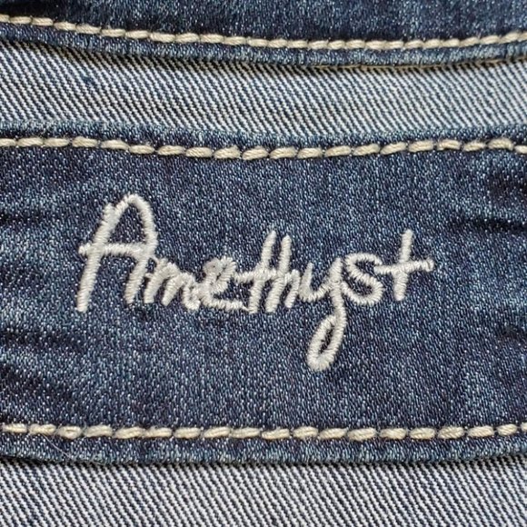 Amethyst Jean Harley Davidson Applique Vest, L (J) - Picture 10 of 12